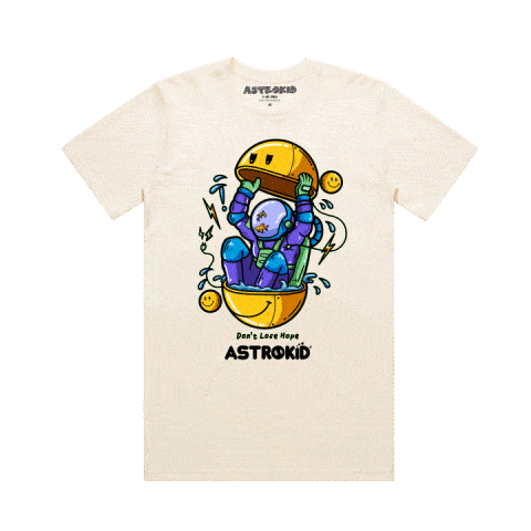 Astrokid's Xplorer Tee, a unique streetwear tee with a design inspired by the spirit of exploration.