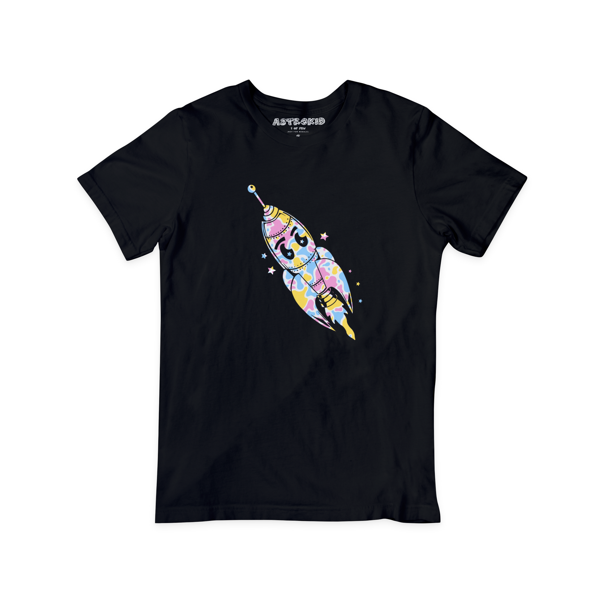 Starburst Rocket (4D Tee) Rare!!! Small / Black Shirts & Tops